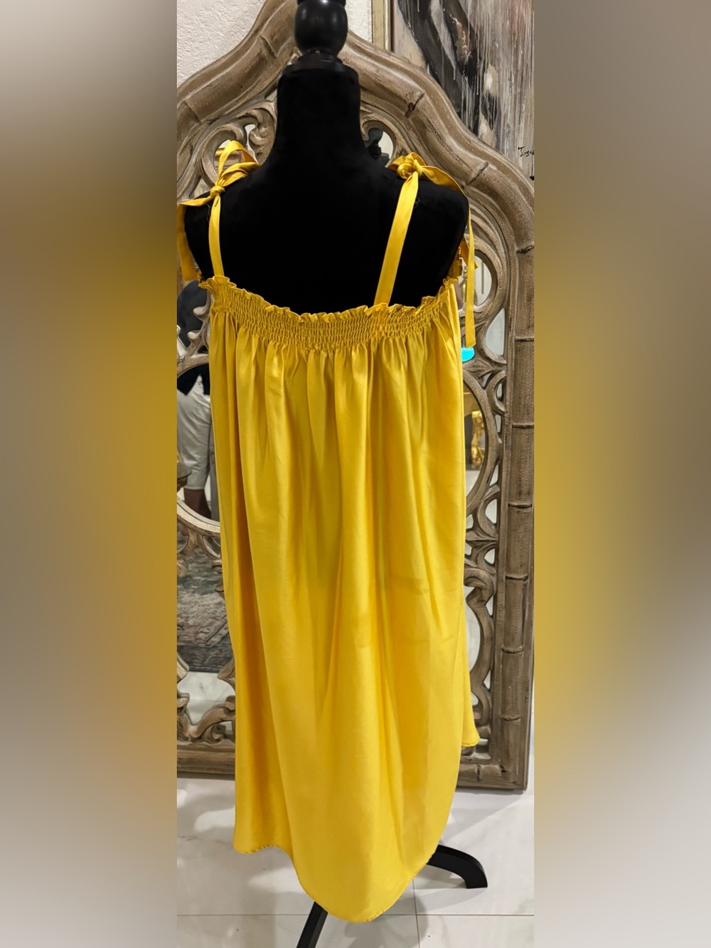 Yellow Women's Satin Maxi Skirt - Bright Yellow